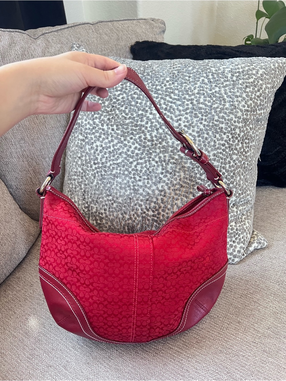 Coach Vintage Y2k Cherry Red Soho Bag - Picture 9 of 9